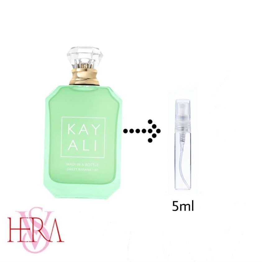 7DB760EA-6368-4C89-BDAE-4DAA1314C423 دکانت 5 میل عطر زنانه مائوی این ا باتل سوییت بنانا 37 برند کایالی - Image 1